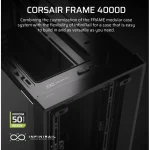Corsair 4000D Frame Windowed Mid-Tower Case Tempered Glass Black CC-9011290-WW - Image 2