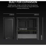 Corsair 4000D Frame Windowed Mid-Tower Case Tempered Glass Black CC-9011290-WW - Image 9