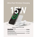 Anker MagGo 3in1 Wireless Charging Base Qi2 15W for iPhone/Apple Watch/AirPods White B2557321 - Image 7