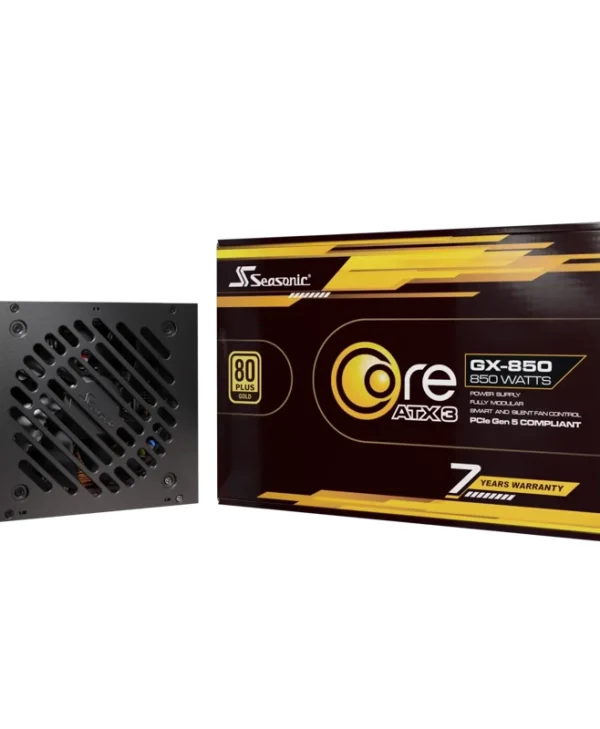 Seasonic Core GX ATX 3.1 850W Fully-Modular 80+ Gold PCIe 5.1 Black SRP-CGX851-A5A32SF