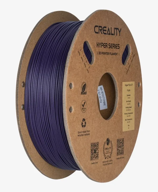 Creality 3D Printer Filament Hyper PLA Carbon Fiber PLA-CF 1.75mm 1Kg Purple 3301060018
