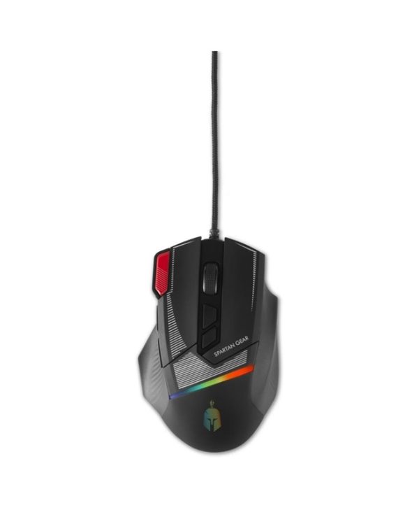 Spartan Gear Talos 2 7200 DPI 8-Button RGB Wired USB Gaming Mouse Black SGMOU09