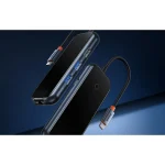 Baseus AcmeJoy Hub 5in 1 2x USB 3.0 1xUSB 2.0 1x USB‑C PD 1xRJ45 Grey WKJZ010113 - Image 4