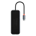 Baseus AcmeJoy Hub 5in 1 2x USB 3.0 1xUSB 2.0 1x USB‑C PD 1xRJ45 Grey WKJZ010113 - Image 3