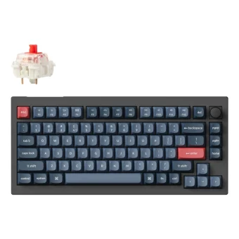 Keychron V1 Max Wireless Mechanical Keyboard 75% RGB Hot‑Swap Brown Switches US Layout V1M-D3