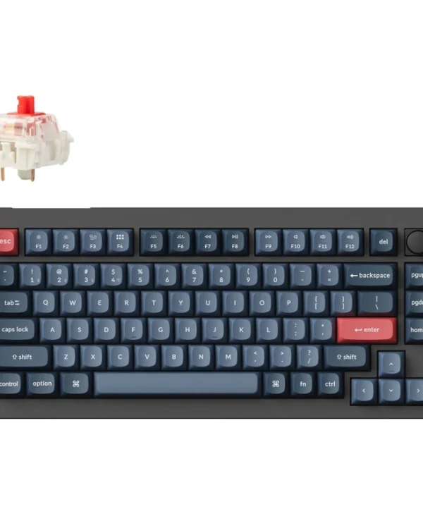 Keychron V1 Max Wireless Mechanical Keyboard 75% RGB Hot‑Swap Brown Switches US Layout V1M-D3