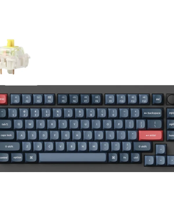 Keychron V1 Max Wireless Mechanical Keyboard 75% RGB Hot‑Swap Banana Switches US Layout V1M-D4