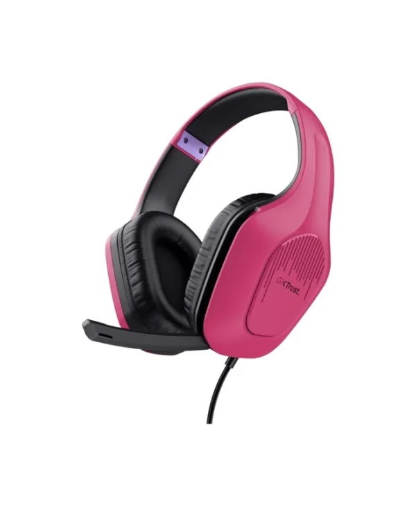 Trust GXT 415P Zirox Wired Gaming Headset Pink 24992