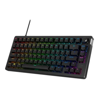 HP HyperX Alloy Rise 75 Wired Mechanical Gaming Keyboard 75% HyperX Red Switch US Layout Black 7G7A4AA