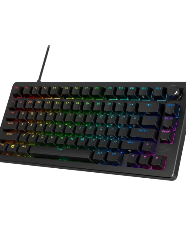 HP HyperX Alloy Rise 75 Wired Mechanical Gaming Keyboard 75% HyperX Red Switch US Layout Black 7G7A4AA