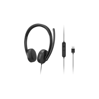 Lenovo Wired Stereo Headset Gen 2 USB-A Black 4XD1P83425