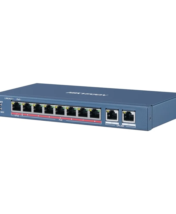 Hikvision 10-Port Unmanaged L2 PoE Desktop Switch DS-3E0310HP-E