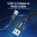 Vention USB 3.0 A Male to A Male Cable 2m Black CONBH - Image 5