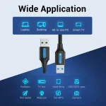 Vention USB 3.0 A Male to A Male Cable 2m Black CONBH - Image 6