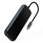Baseus AcmeJoy Hub 5in 1 2x USB 3.0 1xUSB 2.0 1x USB‑C PD 1xRJ45 Grey WKJZ010113 - Image 5