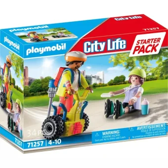 Playmobil City Life Starter Pack Διάσωση με Balance Racer 71257