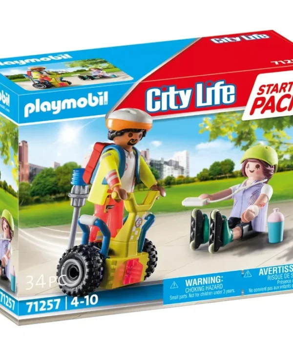 Playmobil City Life Starter Pack Διάσωση με Balance Racer 71257