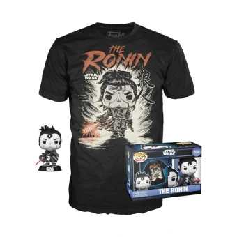 Funko Pop! & Tee: Disney Star Wars: Visions – The Ronin (Bobble-Head, Adult M) 889698637541 Special Edition