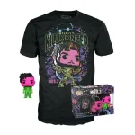 Funko Pop! & Tee (Adult): Marvel What If...? - Infinity Killmonger (Blacklight) 889698633161 Special Edition - Image 2