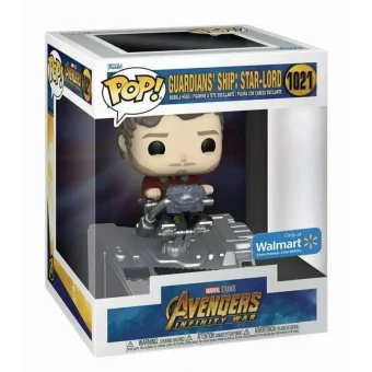 Funko Pop! Deluxe: Marvel: Avengers Infinity War - Guardians' Ship: Star-Lord Bobble-Head #1021 Special Edition
