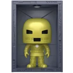 Funko Pop! Deluxe: Marvel Hall of Armor – Iron Man Model 1 Golden Armor (Metallic) Bobble-Head #1035 PX Previews Exclusive - Image 2
