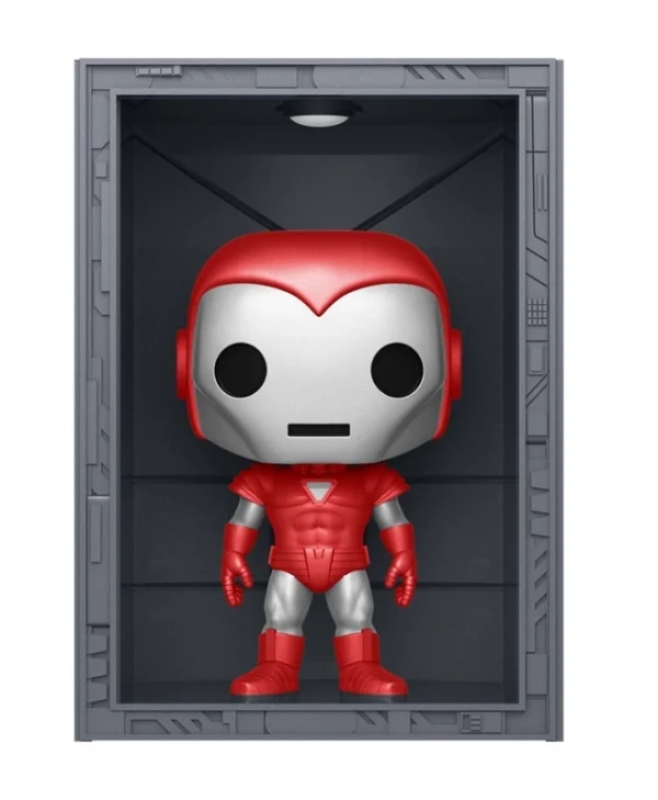 Funko Pop! Deluxe: Marvel Hall of Armor: Iron Man Model 8 Silver Centurion (Metallic) (PX Previews Exclusive) Bobble-Head #1038