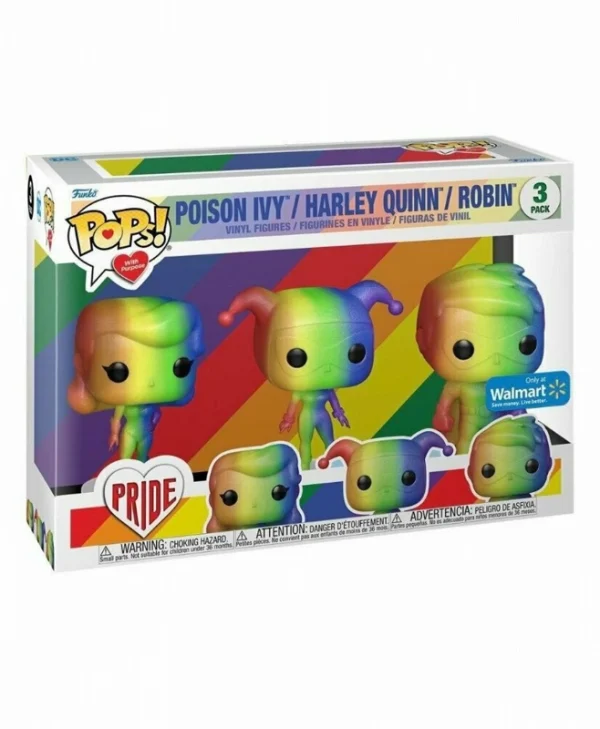 Funko Pop! Heroes: DC Pride – Poison Ivy, Harley Quinn & Robin 3-Pack 889698661355 Special Edition