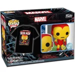 Funko Pop! & Tee: Marvel – Holiday Iron Man (Glow in the Dark, M) 889698728379 - Image 2