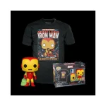 Funko Pop! & Tee: Marvel - Holiday Iron Man (Glow in the Dark) - L 889698728386 - Image 2
