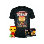Funko Pop! & Tee: Marvel – Holiday Iron Man (XL) #1282 Glow in the Dark