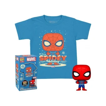 Funko Pocket Pop! & Tee: Marvel – Holiday Spider-Man (M) 889698729468