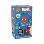 Funko Pocket Pop! & Tee: Marvel – Holiday Spider-Man (Kids S) 889698729451 - Image 2