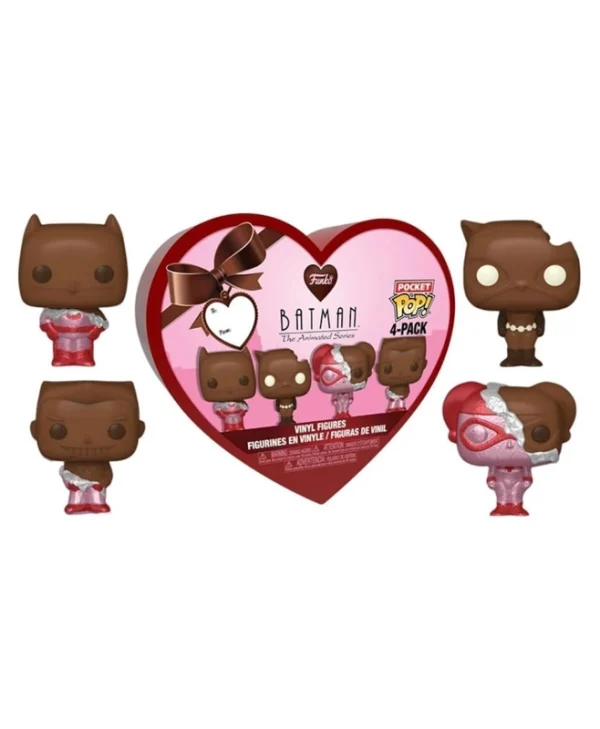 Funko Pocket Pop! DC Comics: Batman: The Animated Series – Valentine’s 4-Pack 889698762250
