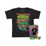 Funko Pocket Pop! & Tee (Child): Teenage Mutant Ninja Turtles: Mutant Mayhem – Michelangelo (L) 889698762083 - Image 3