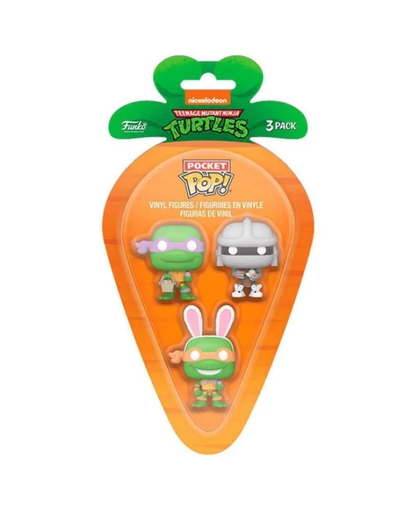 Funko Pocket Pop!: Teenage Mutant Ninja Turtles - Donatello, Michelangelo & Shredder (Easter) 3-Pack 889698764414