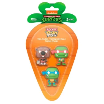 Funko Pocket Pop!: Teenage Mutant Ninja Turtles - Splinter, Leonardo & Raphael (Easter) 3-Pack 889698764421
