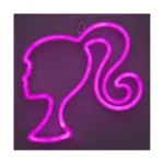 Paladone Barbie Wall Mountable LED Neon Light PP12620BRVN - Image 6