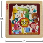 Fisher-Price Wooden Jigsaw Puzzle: Jungle 194735238583 - Image 2