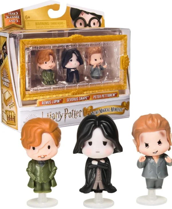 Spin Master - Micro Magical Moments: Harry Potter - Remus Lupin/Severus Snape/Peter Pettigrew 4cm Figure Set 6069444