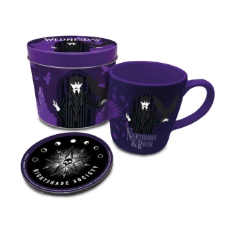 Mug & Coaster Gift Set Wednesday – Nightshades & Ravens 315ml Pyramid GP86602