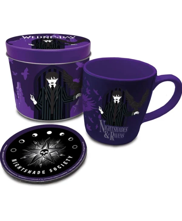 Mug & Coaster Gift Set Wednesday – Nightshades & Ravens 315ml Pyramid GP86602
