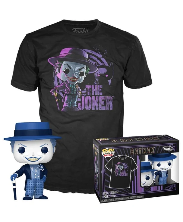 Funko Pop! & Tee (Adult): DC Batman (1989) – The Joker (S) #337