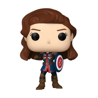Funko Pop! Marvel: What If – Captain Carter (1602, Bobble-Head) #1468 Special Edition