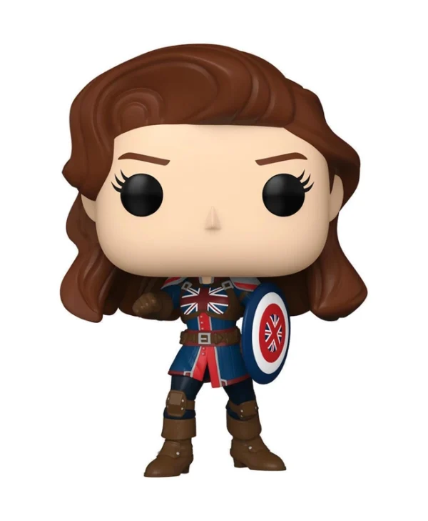 Funko Pop! Marvel: What If – Captain Carter (1602, Bobble-Head) #1468 Special Edition