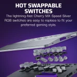 Victrix Pro KO Wired USB-C Leverless Fight Stick with Cherry MX Speed Silver RGB Switches for PS5/PS4/PC Black TBF-3001-05 - Image 10