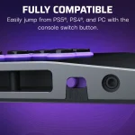 Victrix Pro KO Wired USB-C Leverless Fight Stick with Cherry MX Speed Silver RGB Switches for PS5/PS4/PC Black TBF-3001-05 - Image 11