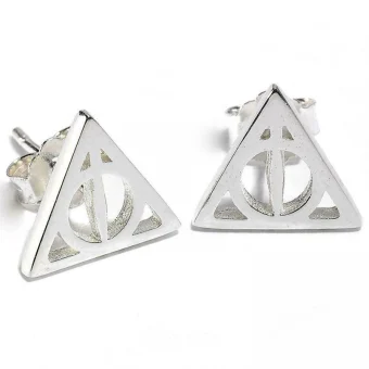 Stud Earrings Harry Potter Deathly Hallows Sterling Silver SE0054