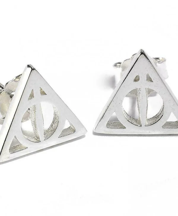 Stud Earrings Harry Potter Deathly Hallows Sterling Silver SE0054