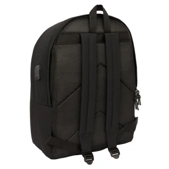 Safta F.C.Barcelona Double Laptop Backpack 15.6" Black USB 642485820