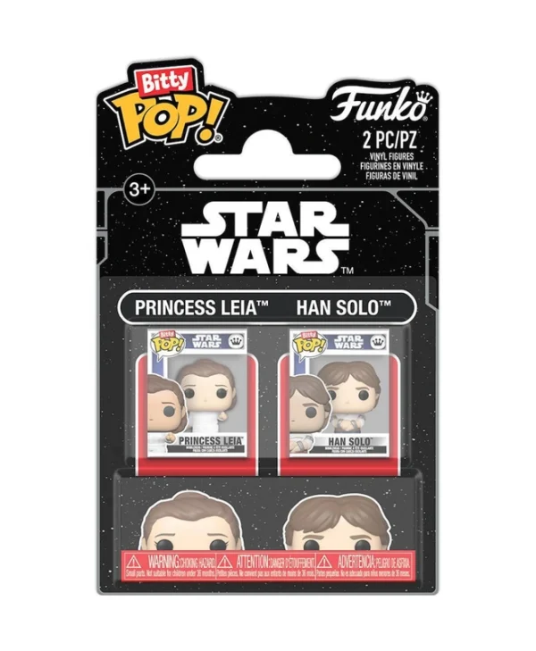 Funko Bitty Pop! 2-Pack Star Wars: Princess Leia & Han Solo – 889698889421